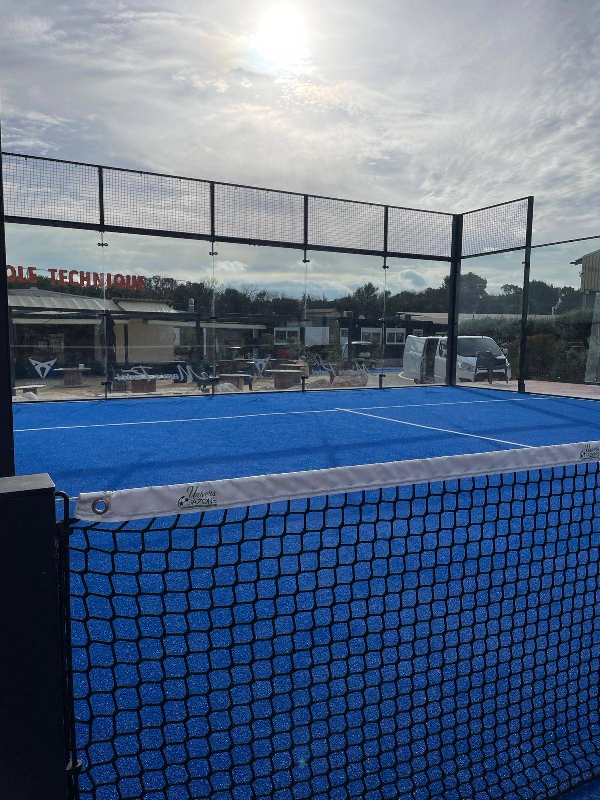 Terrain de padel - Vue d'ensemble