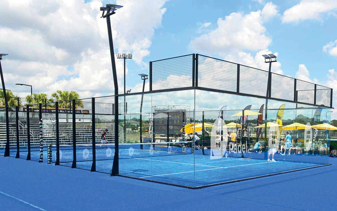 Terrain de padel - Vue d'ensemble