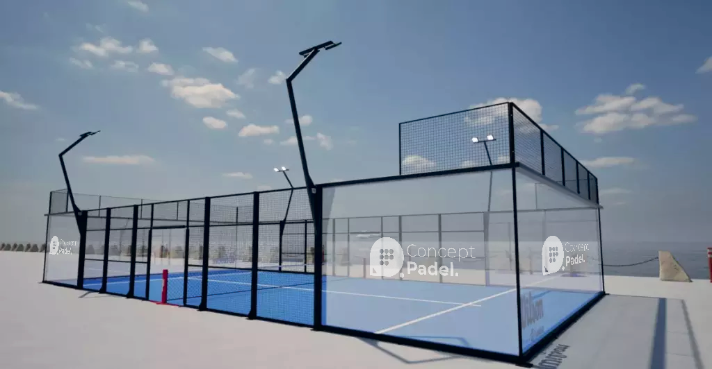 Terrain de padel - Enjoliveurs