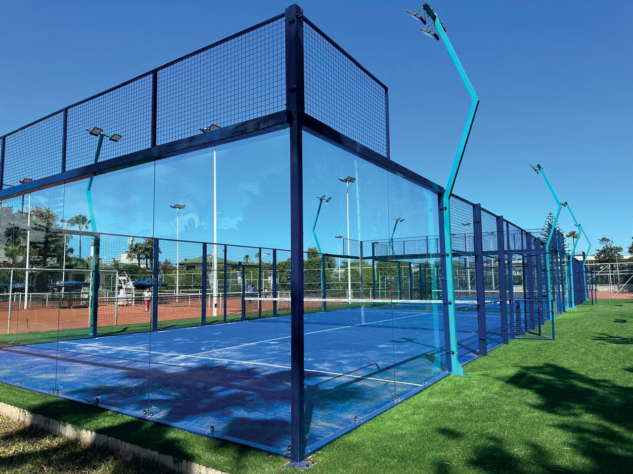 Terrain de padel - Vue d'ensemble